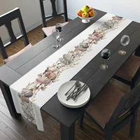 1 Piece Happy Table Runner - Easter Egg Print, Perfect for Daily Decoration, Farmhouse Style, Autumn and Winter Theme, Holiday Party Decoration - Rectangular Woven Table Runner 1