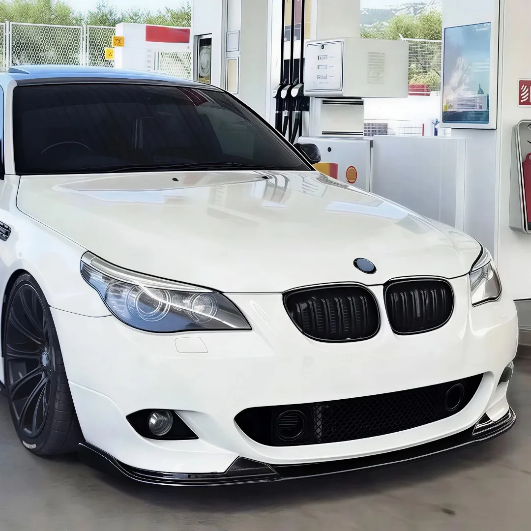 BMW 5 시리즈 E60/E61 M5 2005-2010용 프론트 범퍼 립 스플리터 턱, 에어댐 디플렉터 트림 튜닝 액세서리, 바디킷 개조