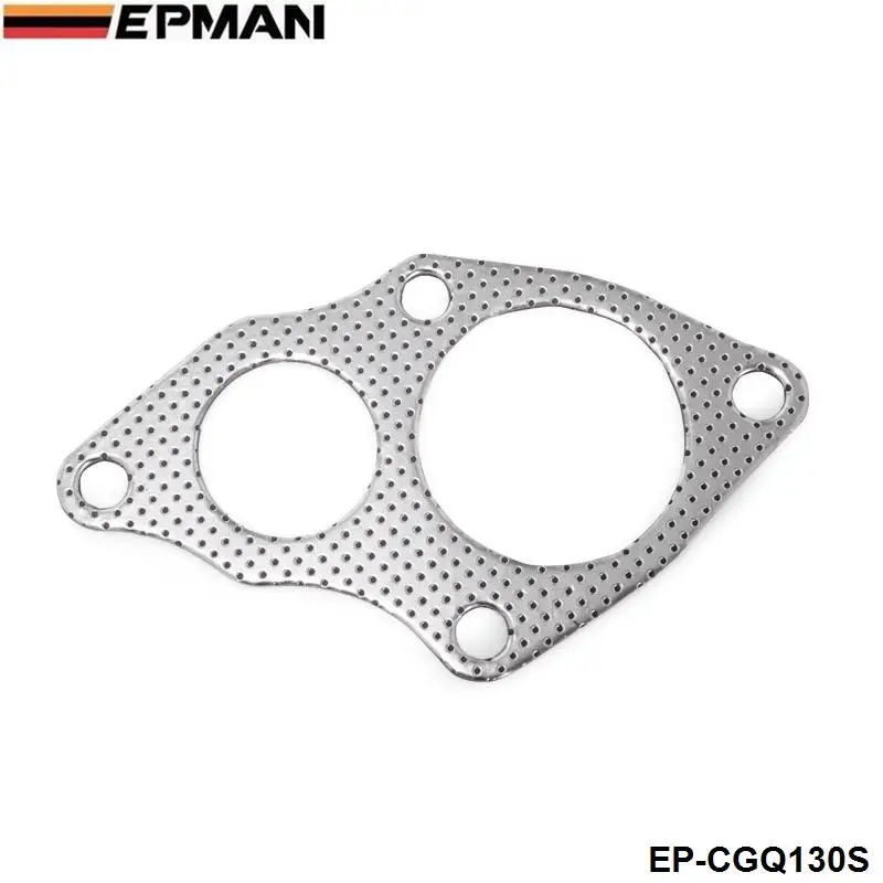 EPMAN 10PCS/LOT Aluminum Graphite Turbo To Downpipe Gasket For Mitsubishi EVO 1-3 / 4G63 EP-CGQ130S