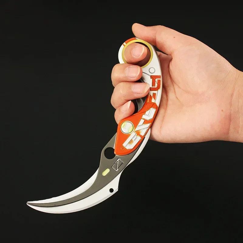 17cm Valorant Weapon Velocity Skin Karambit Melee Tools Model Metal Game Samurai Sword Anime Figure Stylish Model Cosplay Toys 4