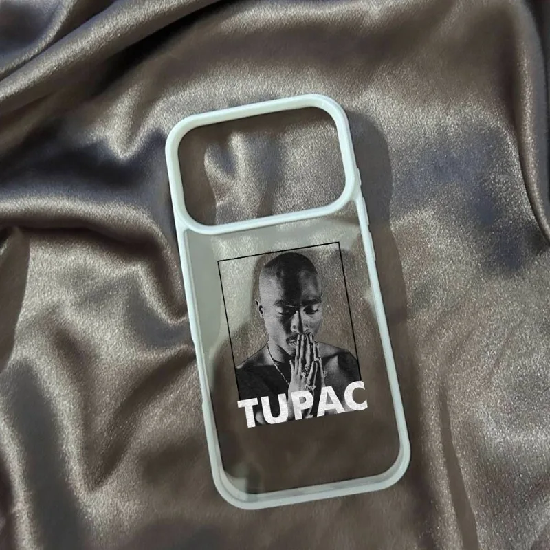 Tupac Inspired Shockproof Clear Matte Phone Case – Fashionable & Durable Cover