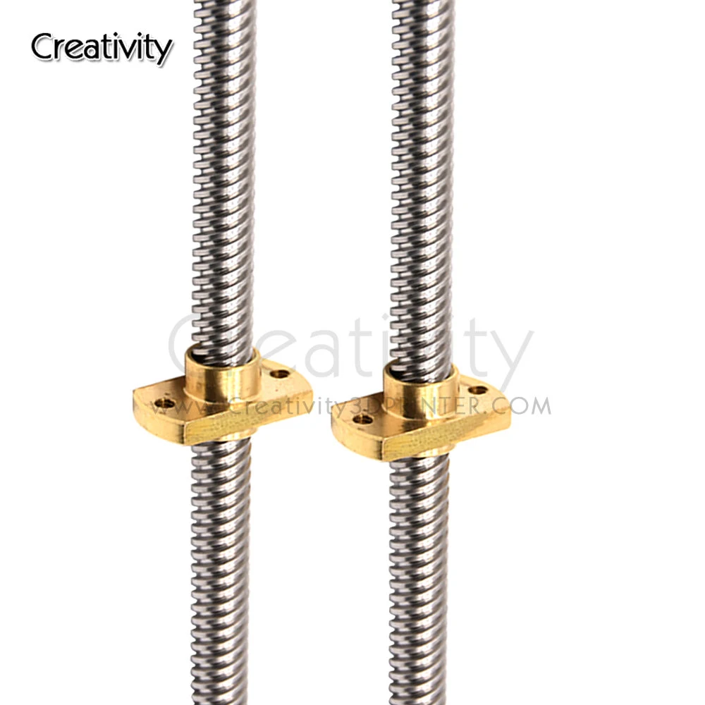 Ender Parafuso de Avanço Eixo z Rod Mais Porcas de Latão Chumbo mm 365 399 400 mm para Ender3 Ender-3 v2 Ender Cr10s Cr-10 v2 Cr6 se i3 t8 * - Imagem 3