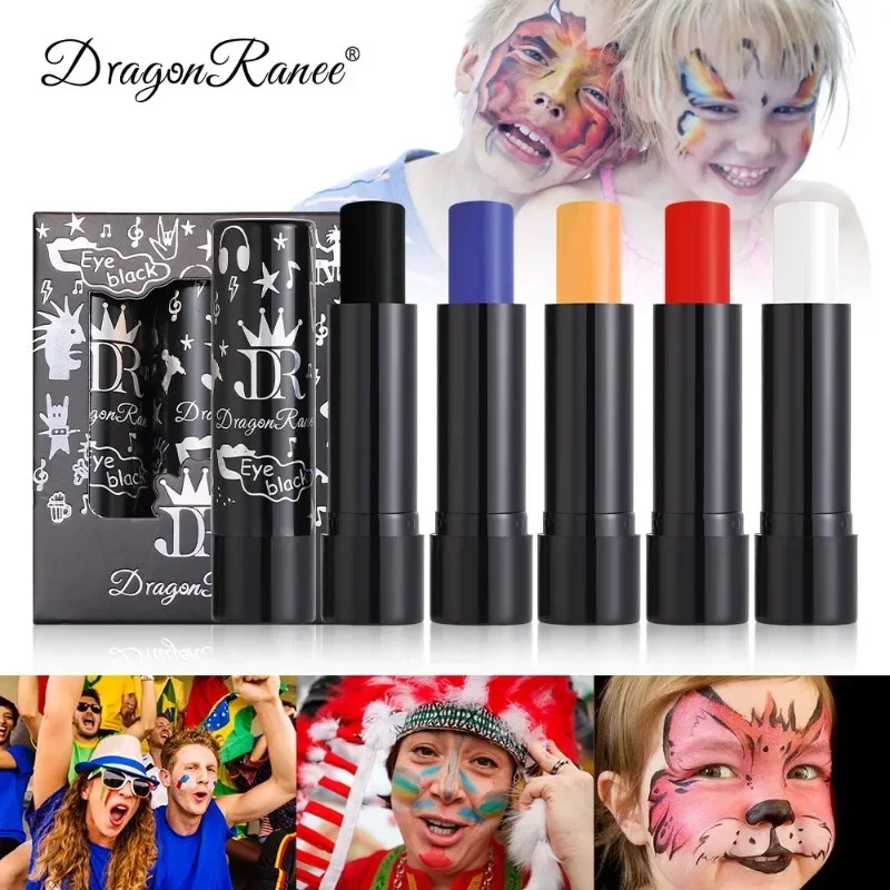 12 COLORS Matte Lipstick Long Lasting Face Painting Lipstick Purple Red Pink Green Black Lipsticks Halloween Cosmetics Make Up