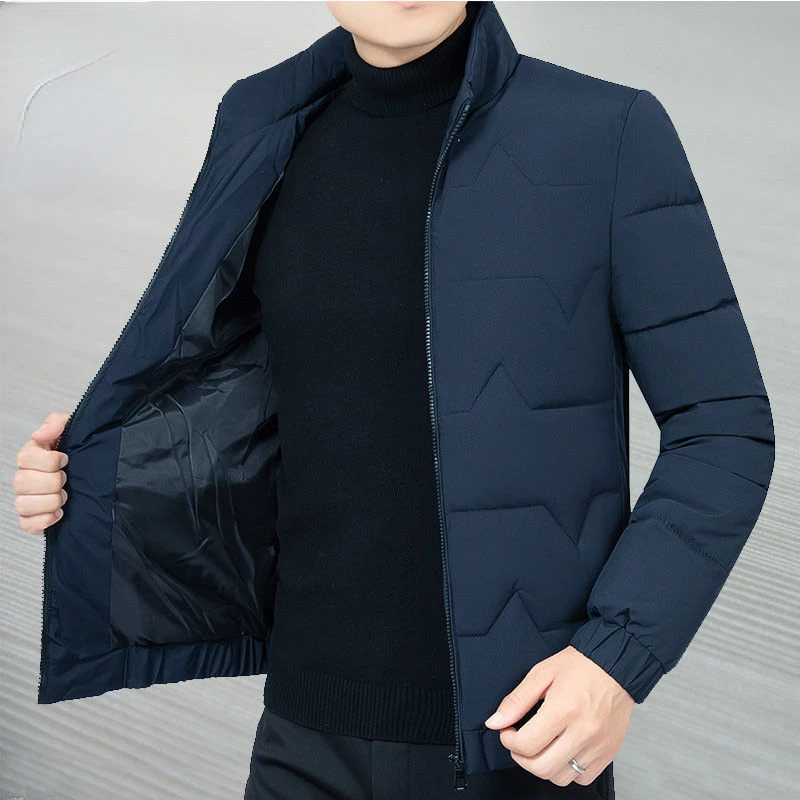 

2022 Autumn and Winter Casual Jacket Men Breathable Coat Outwear Male Solid Color Comfortable Cool Warm Clothing Parkas Q193