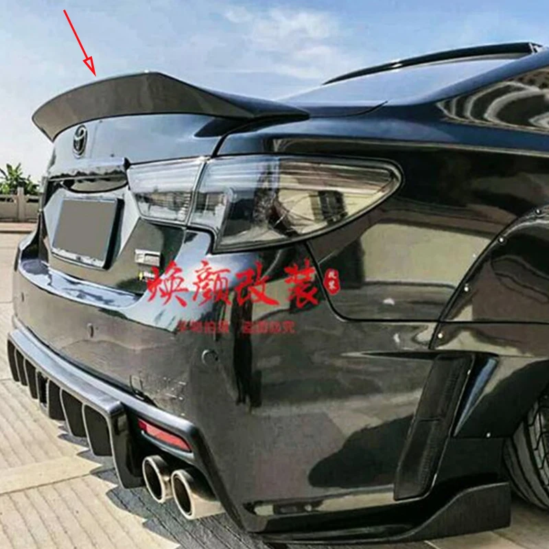 

FOR REAL CARBON FIBER WING SPOILER TOYOTA MARKX GS REIZ Car Trunk Rear Lip Refit Black Accessories AR Style TAIL FIN 2010-2015