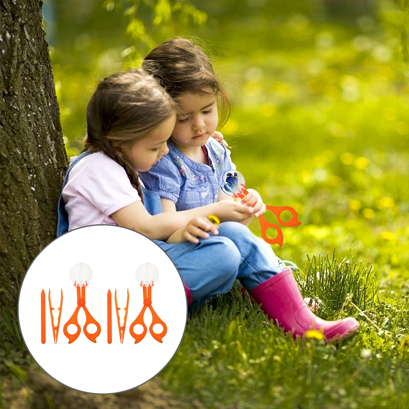 

2 Sets Three-Piece for Catching Insects Children's Toys Clip Suite Plastic Outdoor Tool Catchers Toddler Tweezers