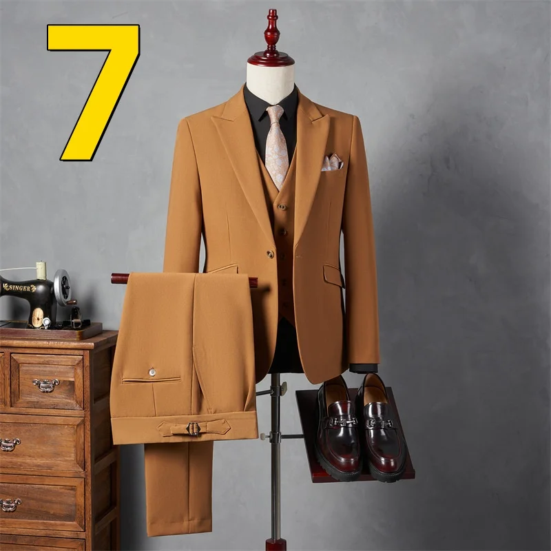 M7174 Youth business Korean style slim suit