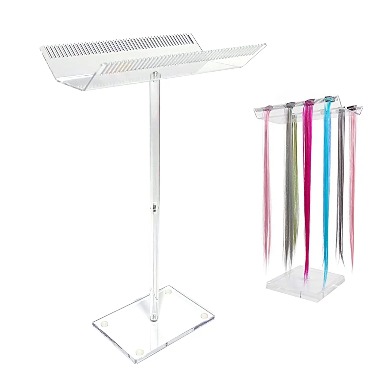 Acrylic Hair Extension Rack,Hair Extension Holder Hair Display