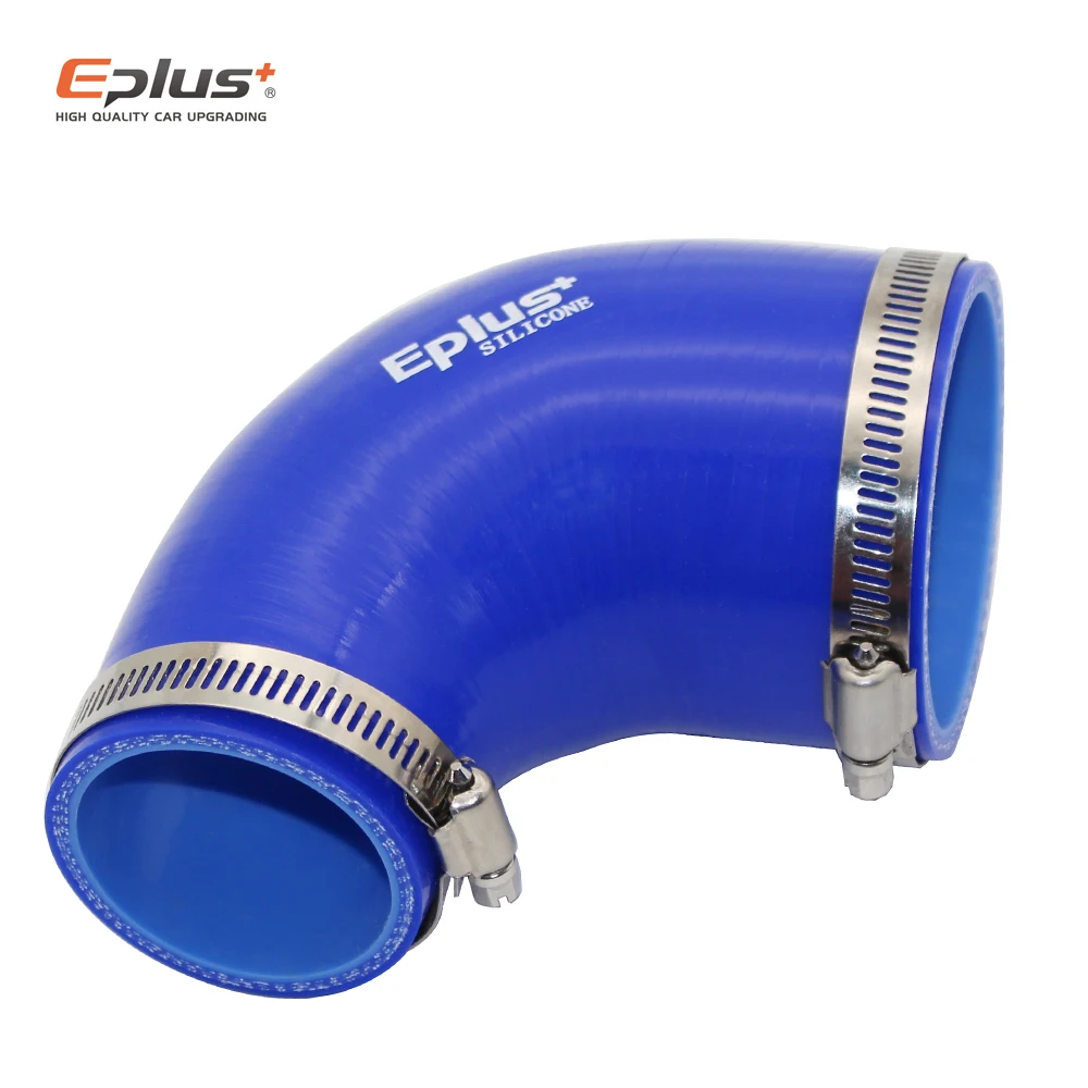 Universal 90 Degrees Reducer Silicone Tubing Braided Hose Car Intercooler Turbo Mechanical Plumbing Connecting Blue Multi Size silicone hose
