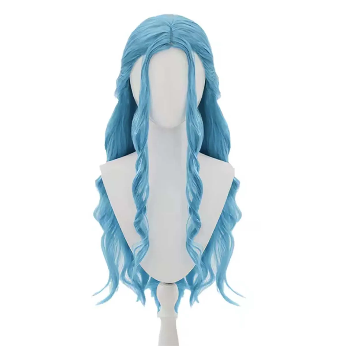 Anime Nefertari D. Vivi Miss Cosplay Blue Wig