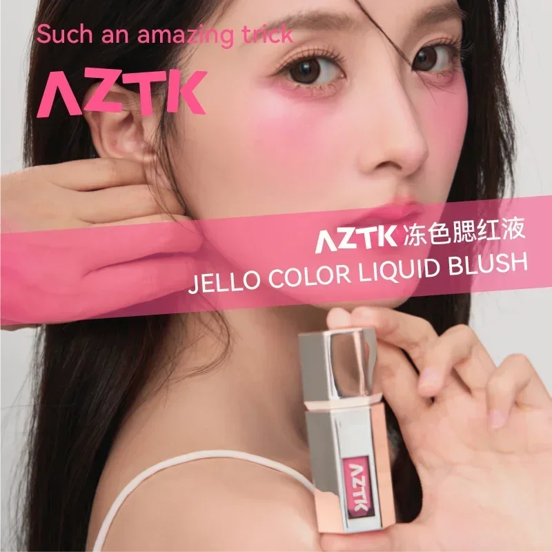AZTK Jelly Color Liquid Blusher Rendering Moisturizing Color Expands Contracts Lasting Liquid Cheek Face Makeup