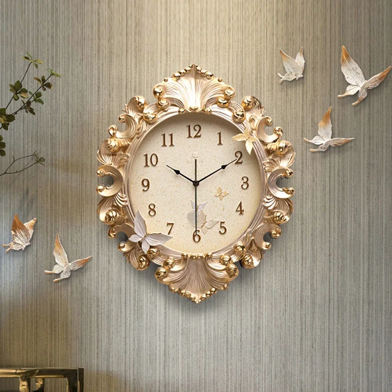 要問合せ♥️ヨーロピアン♥️クラシックエレガント掛時計ゴールド金運