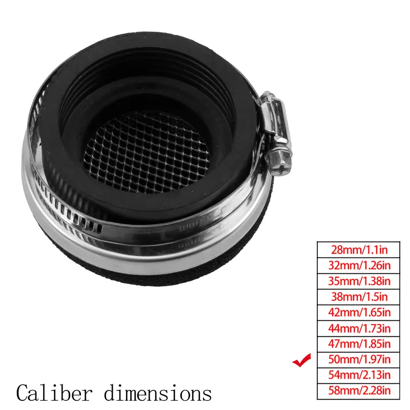 Motorcycle Air Filter Cleaner Air Filter 2 Stroke Engine Dirt Pit Bike Scooter 28/32/35/38/42/45/50/54/58MM Moto Parts - Image 25