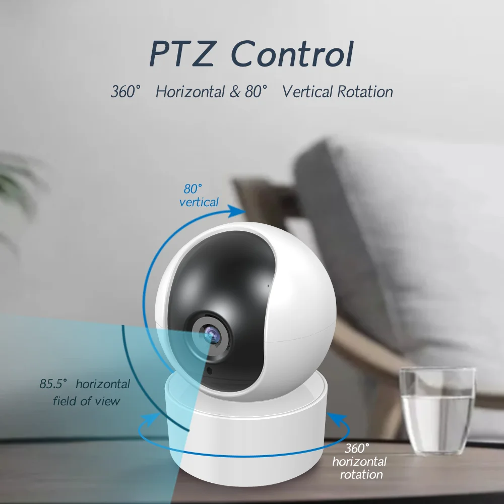 PGST IP Camera 1080P indoor Human Detection visione notturna telecamera Wifi Baby Monitor telecamera per animali domestici per sistema di sicurezza tuya PG107