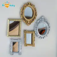 1/12 Dollhouse Miniature Frame Accessories Furniture Miniature Mirror Wall Room Mirror Doll House Mirror 2