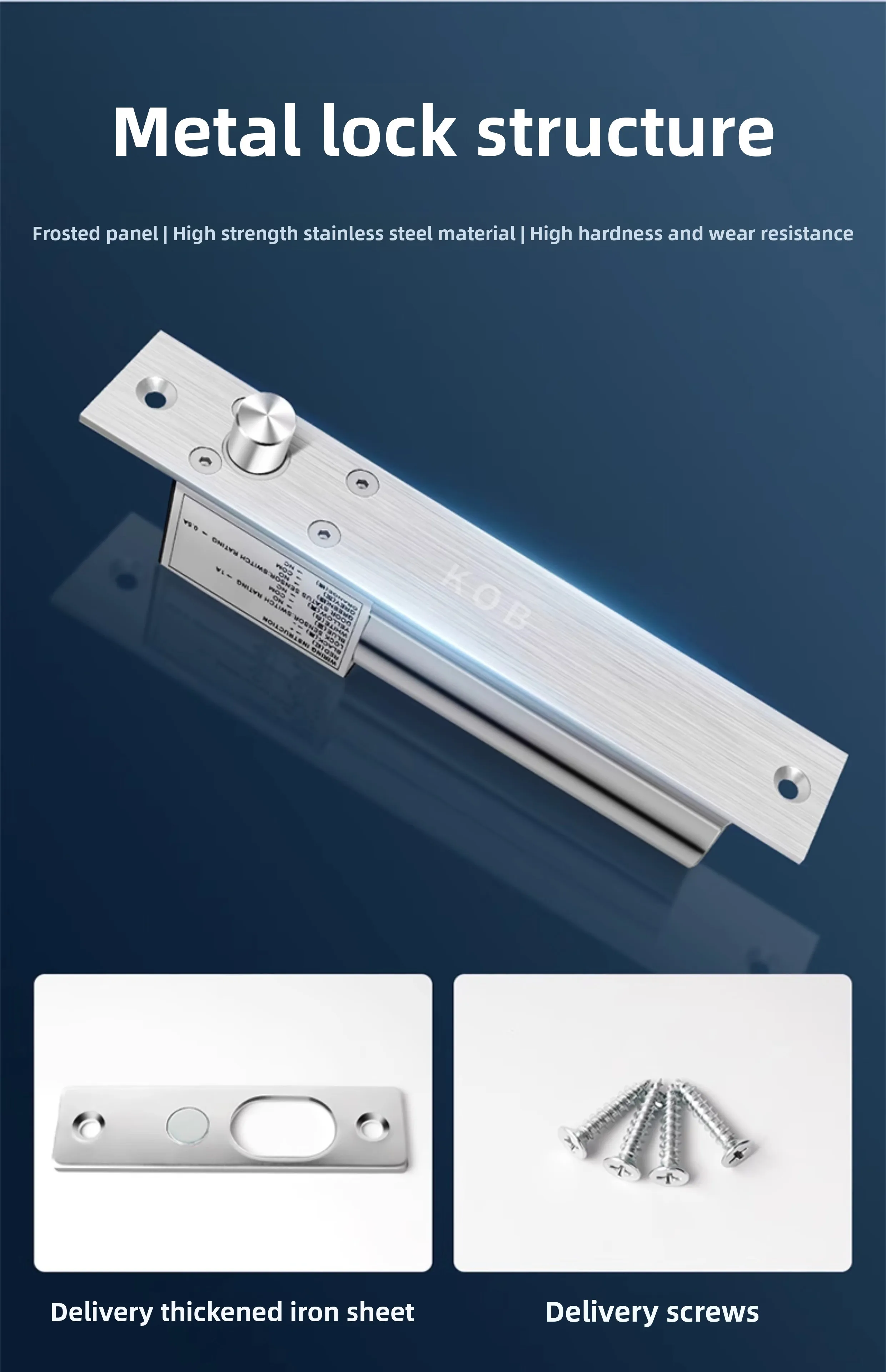 access control electric interlock concealed embedded electronic control lock gla