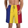 3D Romania Flag Graphic Beach Shorts Pants Men Romanian Emblem Board Shorts Swimsuit Summer Hawaiian Swim Trunks Surf Ice Shorts 4