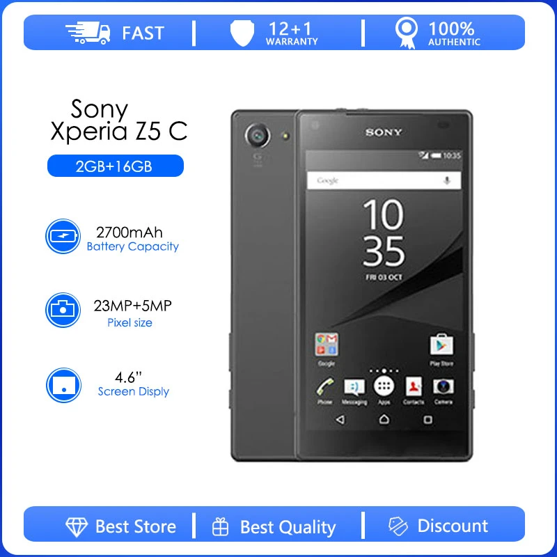 code vaak Besmettelijk Sony Xperia Z5 Compact E5823 Refurbished-original Unlocked Cellphone 2gb  Ram 32gb Rom Android Quad-core 23mp 2160p Smartphone - Mobile Phones -  AliExpress