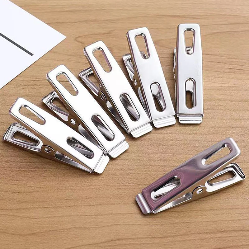 50 Pcs Stainless Steel Clothespins – Heavy Duty Metal Laundry Clips With Storage Bag & Hooks, Windproof - View #13