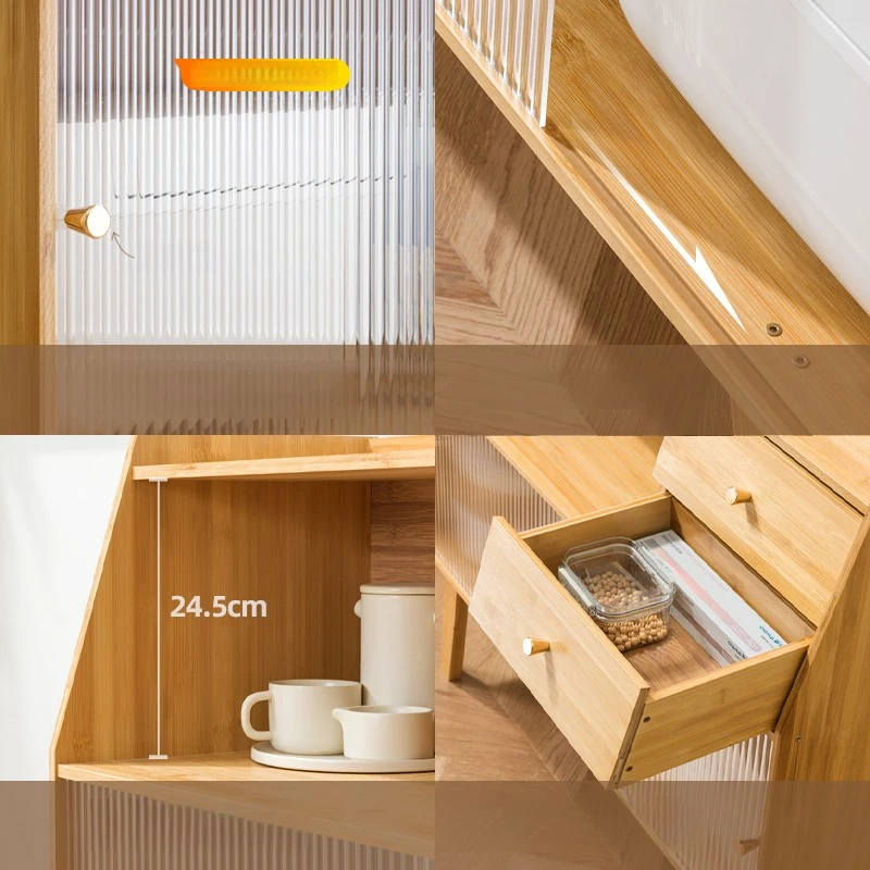 Multi-Functional Space-Saving Storage Organizer for Small Space Rustic Apartment-Size Kitchen & Dining Room Furniture
