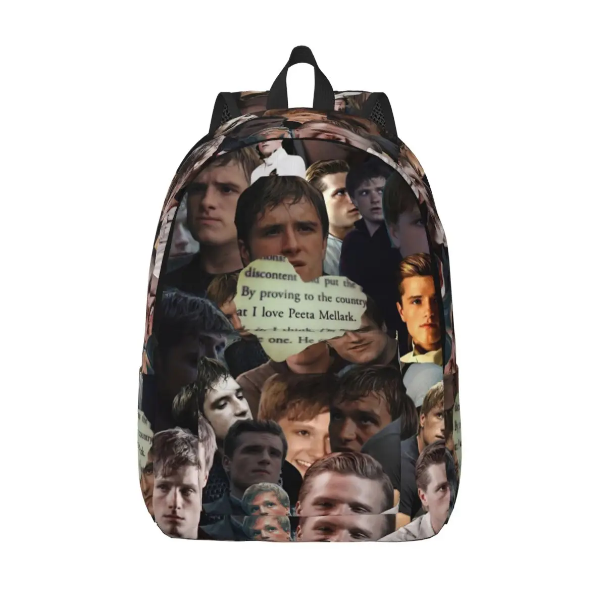 Hunger Games Peeta Mellark Teenage Backpack Outdoor Student Work Josh Hutcherson Daypack for Men Women College Shoulder Bag 1