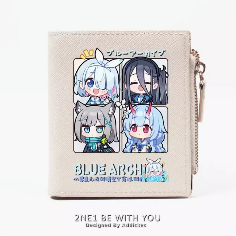 Anime Blue Archive Zipper Fashion Wallets PU Purse Card Holder Money Bag Gift B377 Cosplay