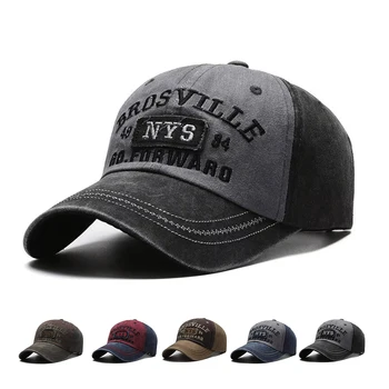 Washed Cotton Letter Cap 1