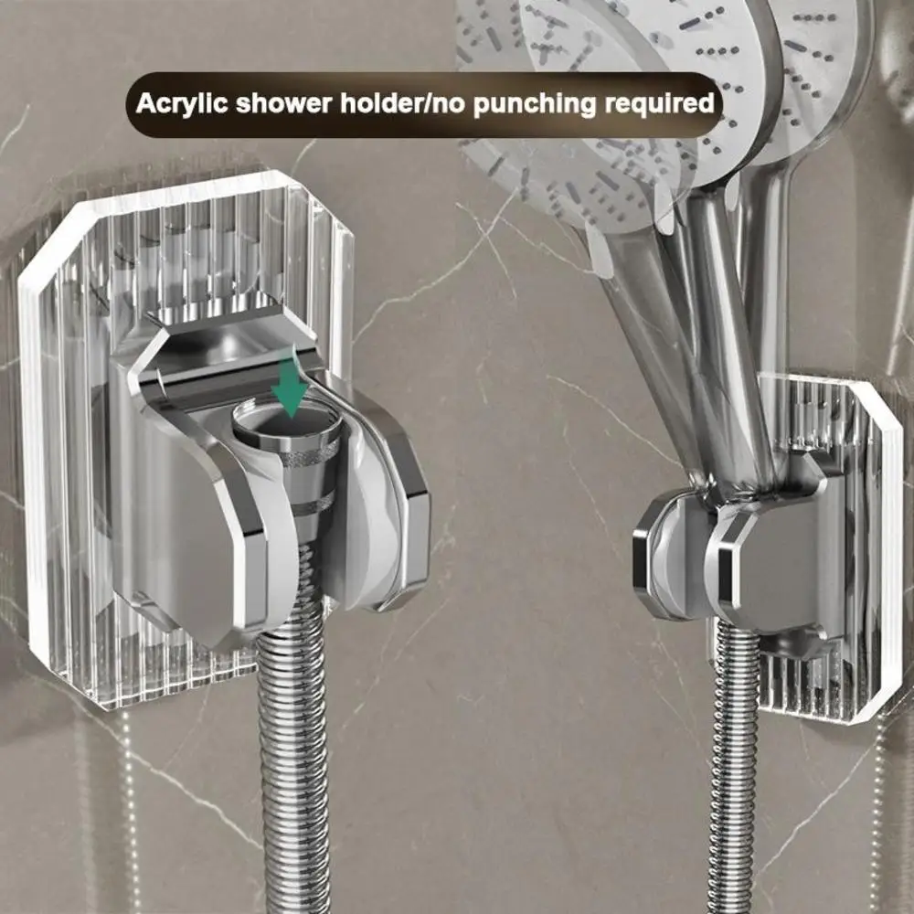 Description Picture 4 of itemNew Arrival Shower Head Holder Wall Mounted Shower Holder Bathroom Accessory 120 Degree Adjustable Shower Bracket Easy To Use