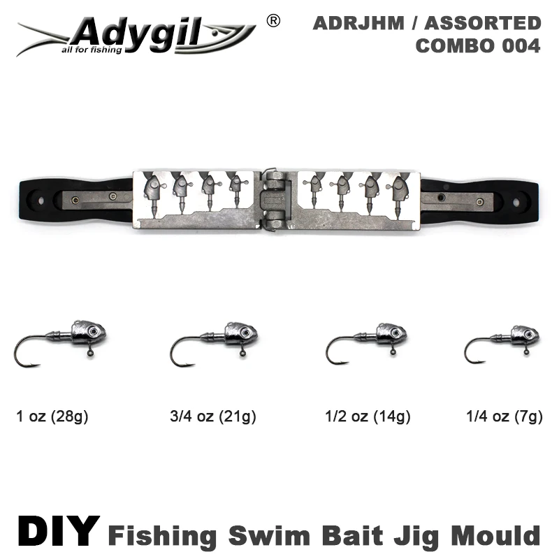 Adygil DIY Fishing Ball Sinker Mould ADBASM/#2 Ball Sinker 12g 8 Cavities