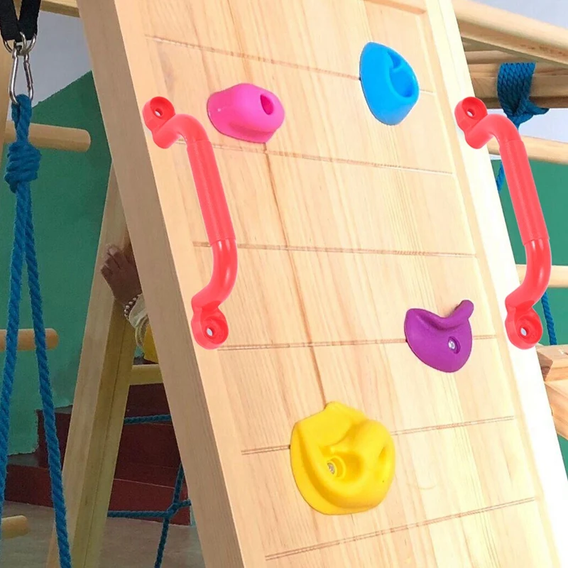 1 Pair Children Playground Nonslip Handle Mounting Hardware Kits Climbing Frame Stair Handrail Swing Outdoor Sports Toy Accessor 6