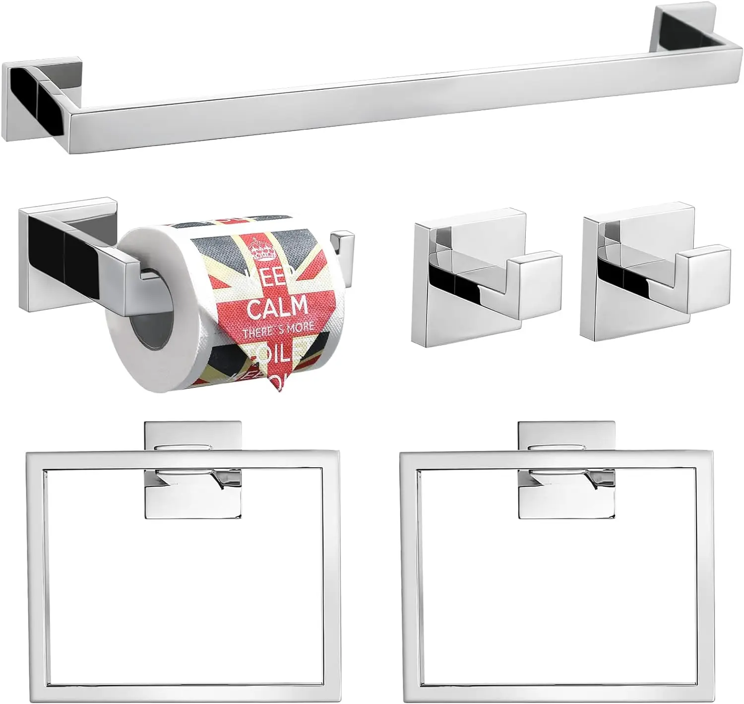 Chrome 6-Pieces Set