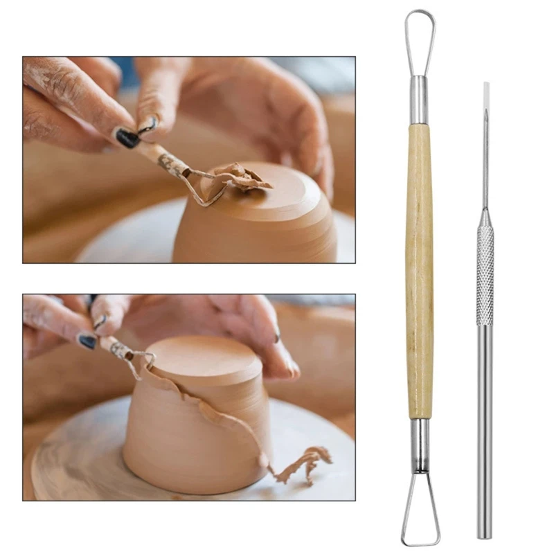 Multifunctional Durable 8 PCS Carving Modeling Clay Sculpting Tools Set Polymer Clay Tools for Beginner&rsquo;s Gifts