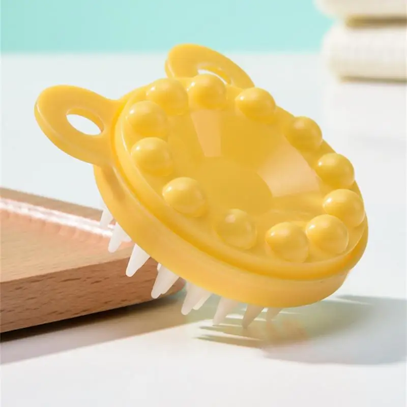 Multiple Uses Scalp Comb Body Massage Shampoo Brush Silicone Comb Cleaning Soft Brush Anti-dandruff Anti-itch Hair Care Tools