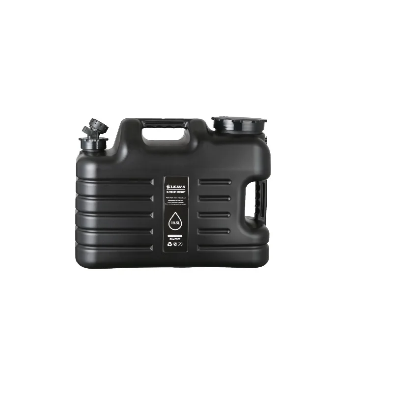 18.5L 수도꼭지가 있는 물 저장 용기, 대용량 물통, 차량용 캠핑용 물 저장 탱크