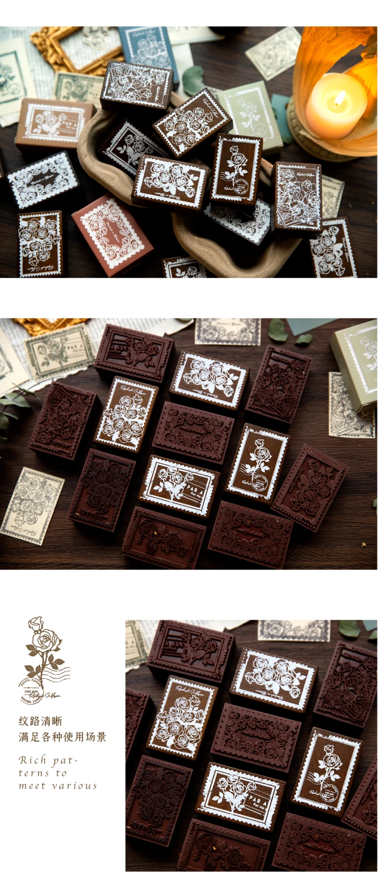 Timbres en Bois, 70 Pcs Alphabet Vintage en Bois, Timbres en Caoutchouc Haute Précision Timbres en Bois, 70 Pcs Alphabet Vintage en Bois, Timbres en Caoutchouc Haute Précision