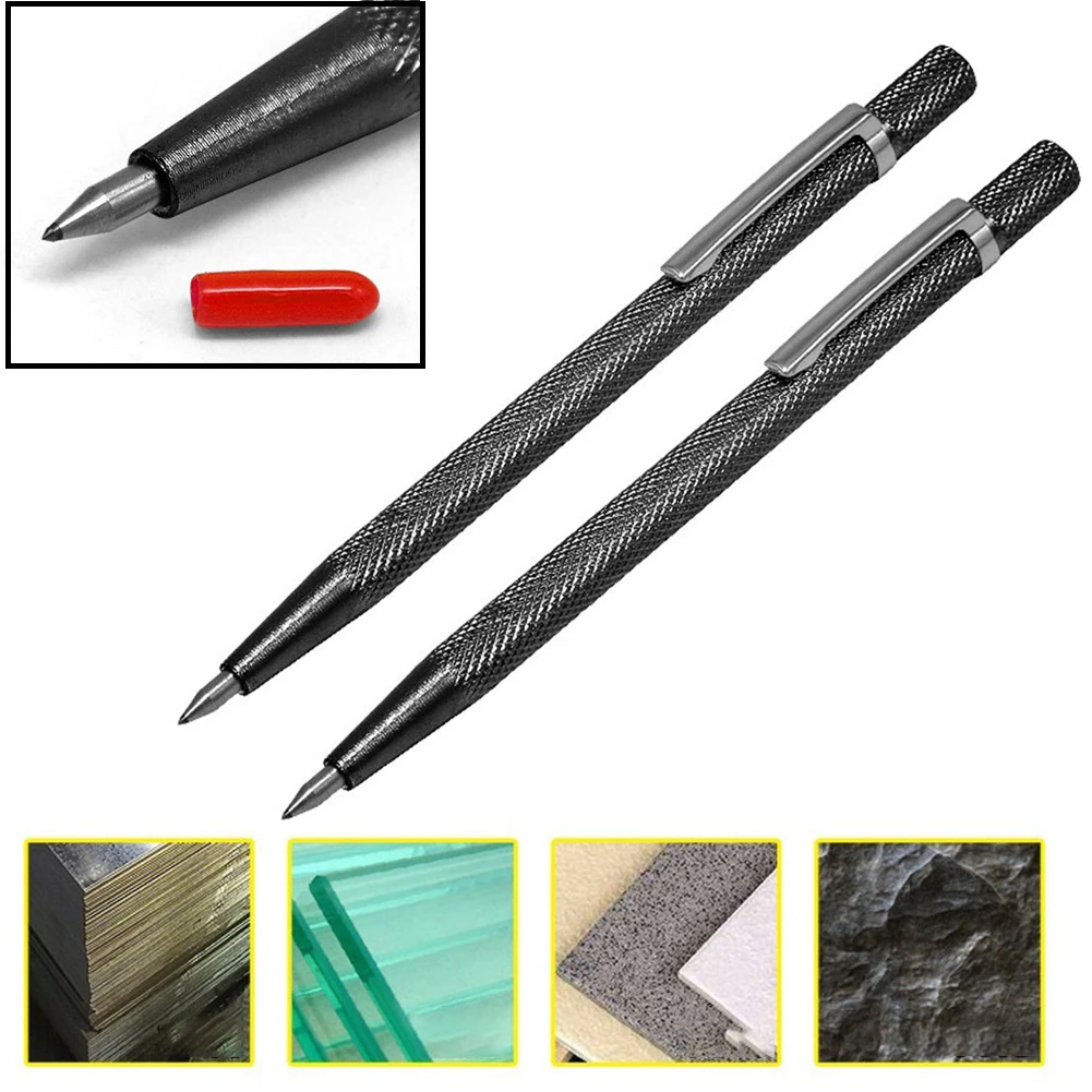 1pcs marker engraving pen tungsten carbide nib stylus pen for glass ceramic  wood engraving hand tool