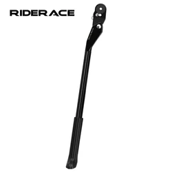 Adjustable Aluminum Alloy Bicycle Kickstand for Mountain and Road Bikes (Black)