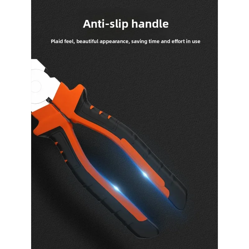 Heavy Duty Electrician Pliers - Large Jaw Opening for Cutting, Twisting & Gripping Metal Wires, Industrial Multifunction Tool