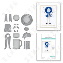 

2022 New Let's Dance Jacket Cuffs Mug Etched Cutting Dies Diy Craft Paper Greeting Card Scrapbooking Decoration Embossing Molds