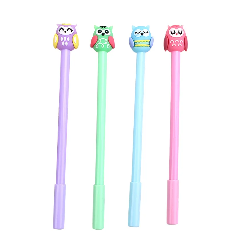 

Creative Cartoon Animal Cute Bear Rabbit Gel Pen Black Core 0.5MM Kawaii School Supplies Kawaii Pen Canetas Criativas
