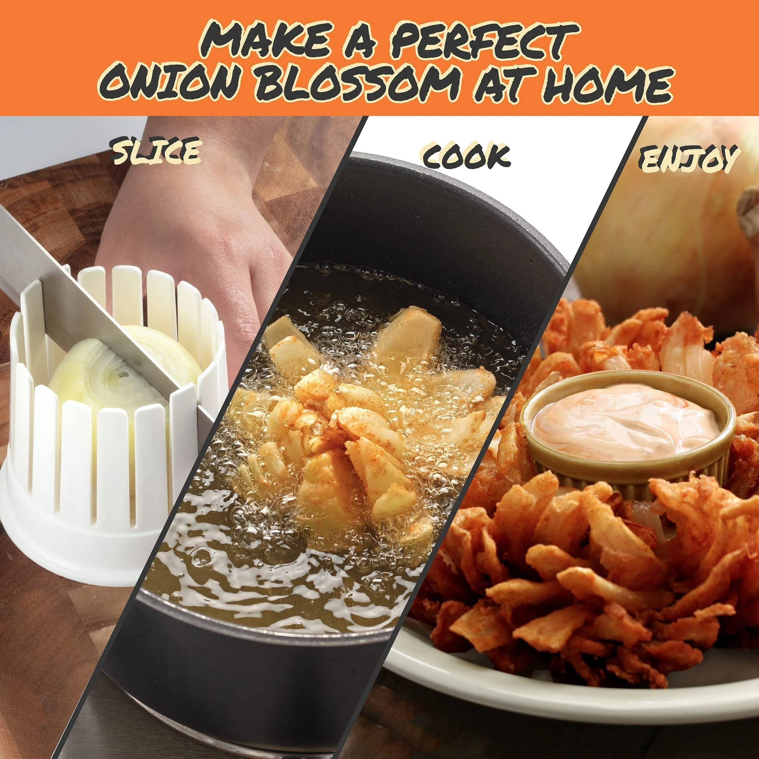 1 Set Home Onion Slicer, Onion Blossom Maker-All-in-One Blooming Set W Core Cutter & Knife Guide