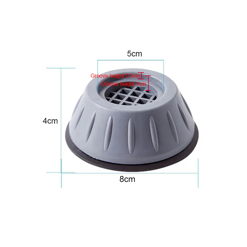 Anti Vibration Feet Pad Rubber Mat Slipstop Silent Universal Washing Machine Refrigerator Furniture Raiser Dampers Stand 1/2/4Pc