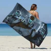 Beach Towel Microfiber Sand Free Quick Dry Soft Sandproof Towels Gift for Cartoon Star Mandalorians w-Wars Women Travel Shower 3