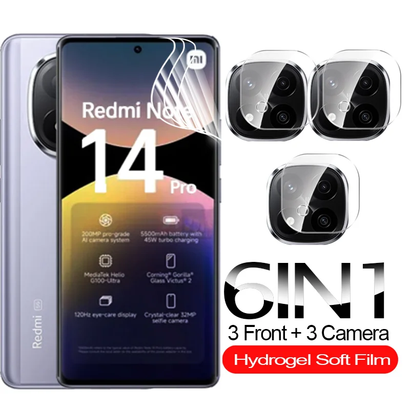 6-in-1 Hydrogel Screen and Camera Protector Film