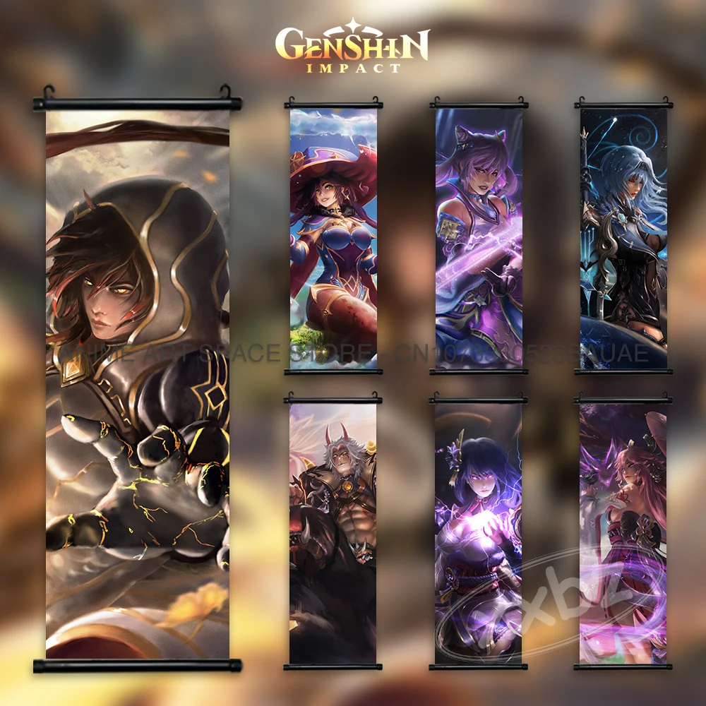 

Genshin Impact Canvas Anime Interior Painting Jean Wall Art HD Printing Diona Kawaii Poster Home Decorative Living Room Pictures