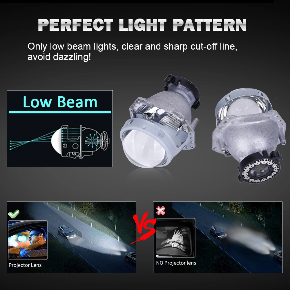 Bi-xenon Projector Lenses For Hella 3r G5 Headlights Car Retrofit