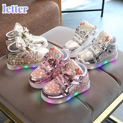 Baskets lumineuses et colorées pour filles, chaussures de printemps et d'automne pour enfants, nouvelle collection 