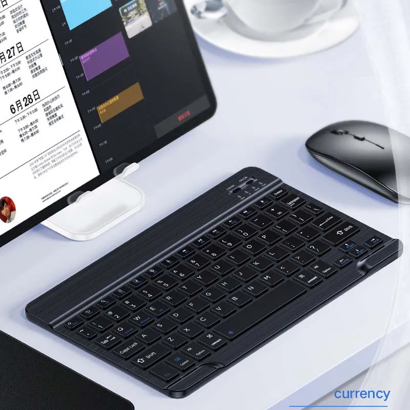 Bluetooth-Maus-Tablet-PC-Set mit 78 Tasten, 10-Zoll-Tastatur (wiederaufladbar), 1200-dpi-Maus und Akku für Laptops_voghion.com
