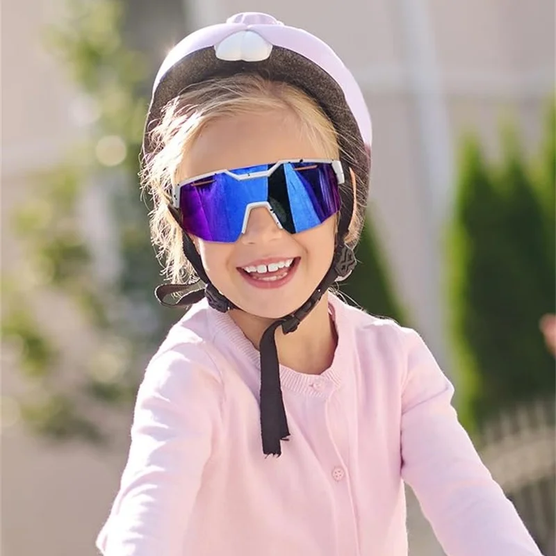 Cool&Ku Kids Sunglasses Polarized Youth Baseball Sunglasses Sports Cycling Glasses UV400 for Boys Girls Age 8-14