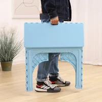 Kids Plastic Folding Table and Chairs Set Children's Home Writing Tables Outdoor Portable Foldable Desk Kindergarten Furniture 3